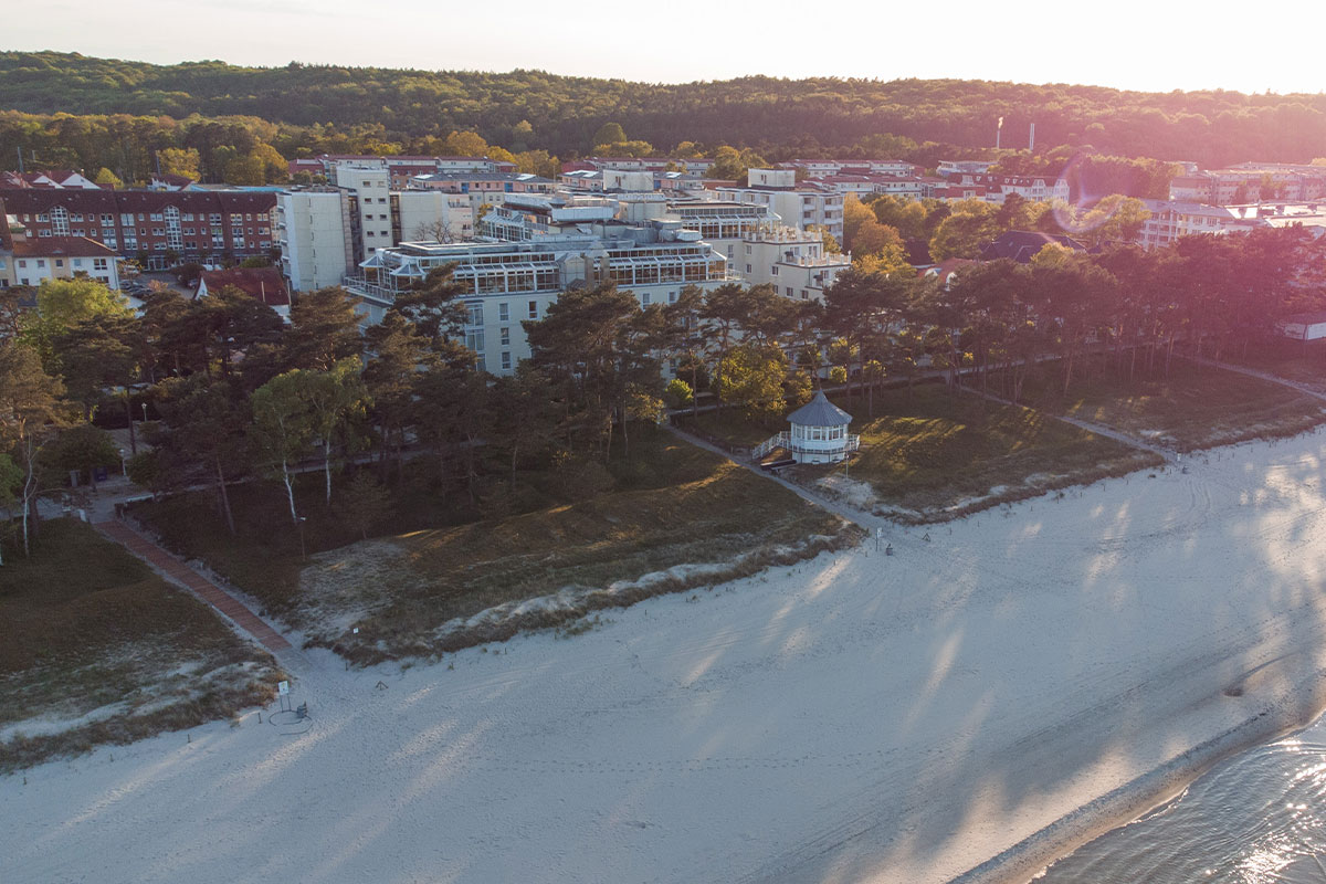 Die Genusswerkstatt im Rugard Thermal Strandhotel befindet sich in toller Lage an der Binzer Ostseeküste.